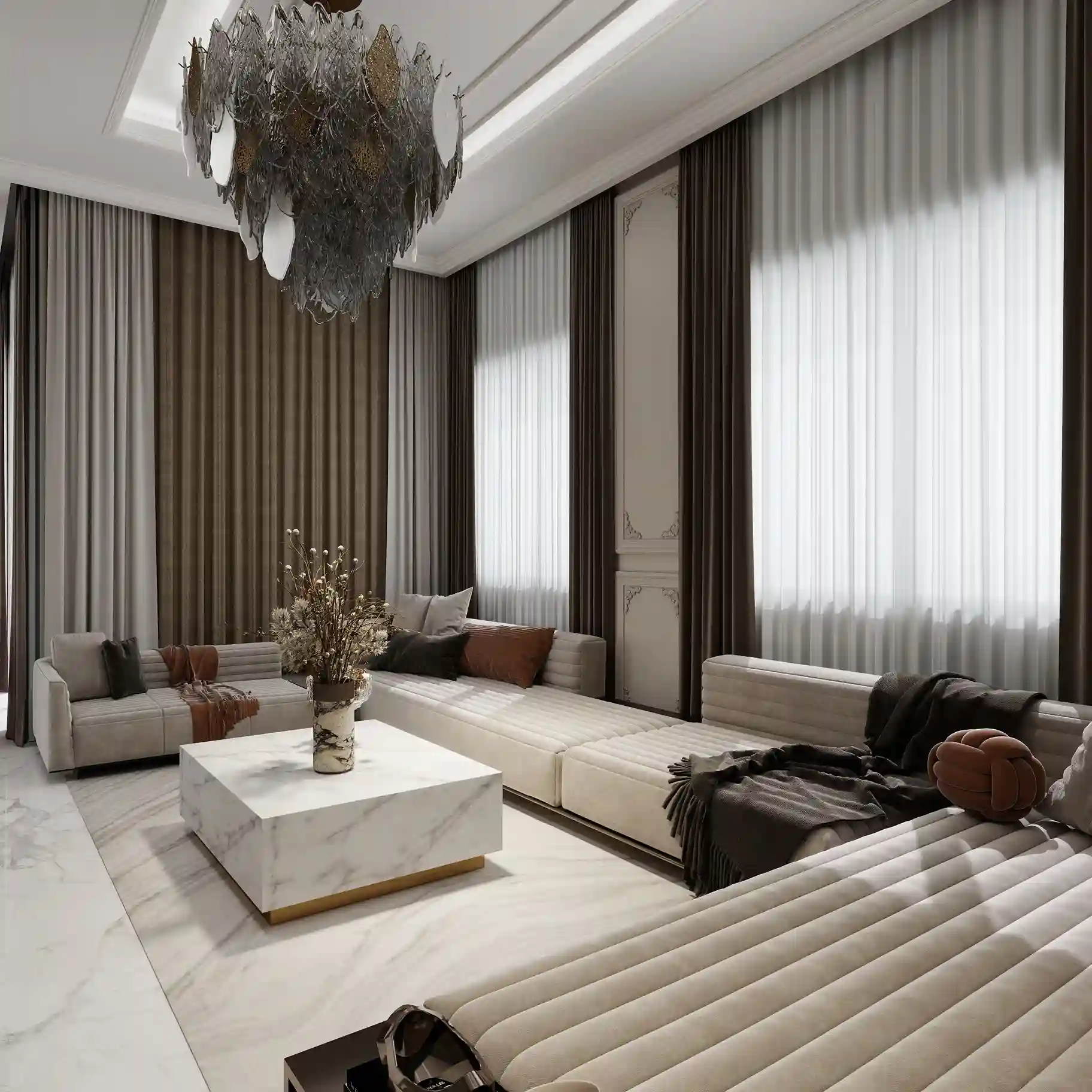 un intérieur équilibré